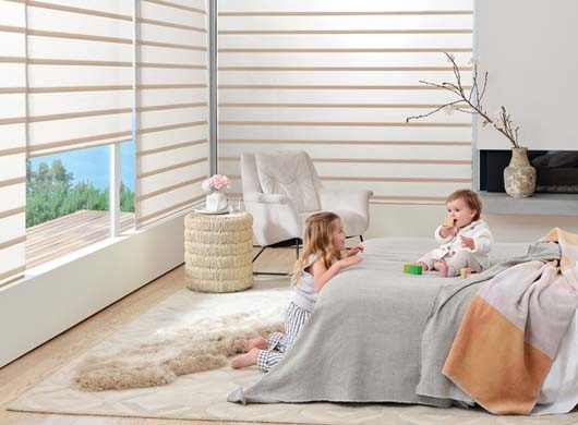 Vignette® Modern Roman Shades with PowerView® Motorization